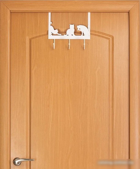 Крючок для одежды El Casa Кошки 240164 (белый)