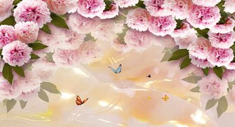 Фотообои Vimala Арка из пионов 270x500