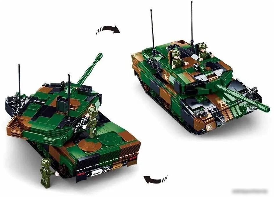Конструктор Sluban Модельки Боевой танк M38-B0839