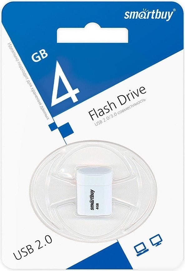 USB Flash SmartBuy Lara 4GB (белый)