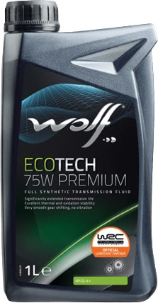 Трансмиссионное масло Wolf EcoTech 75W Premium 1л