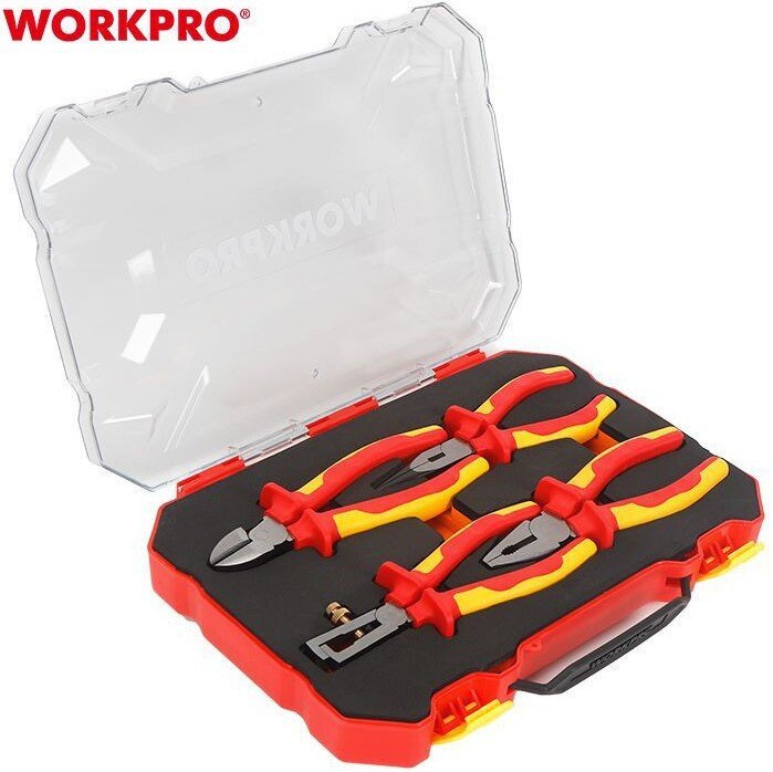 Набор пассатижей Workpro WP204703 (4 предмета)