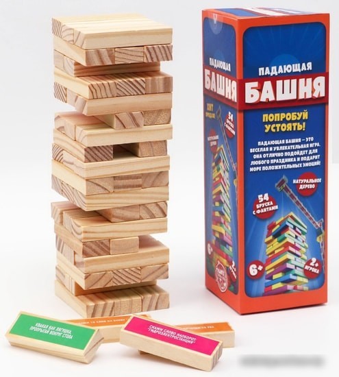 Настольная игра Лас Играс Падающая башня с фантами 753774