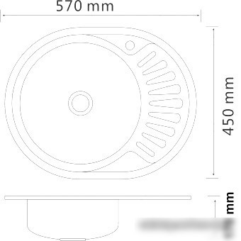 Кухонная мойка РМС MG6-5745OVL