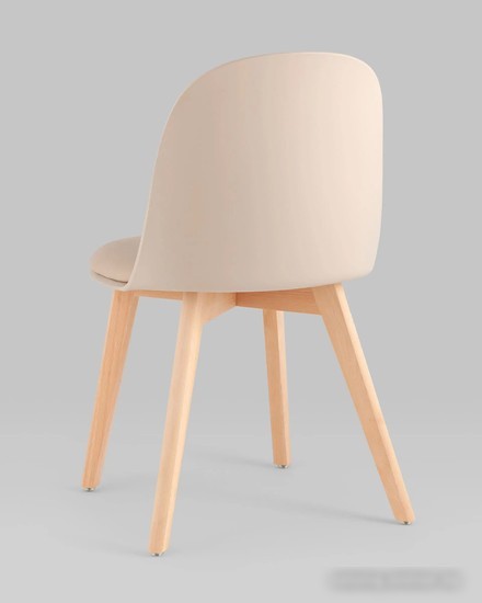 Стул Stool Group Fog с подушкой SL-7022DM (бежевый, деревянные ножки)