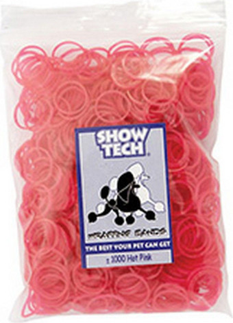 Набор резинок для папильоток Show Tech Wrap Bands 65STE072 (1000 шт, розовый)