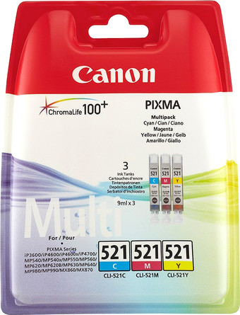 Картридж Canon CLI-521 C/M/Y Multipack