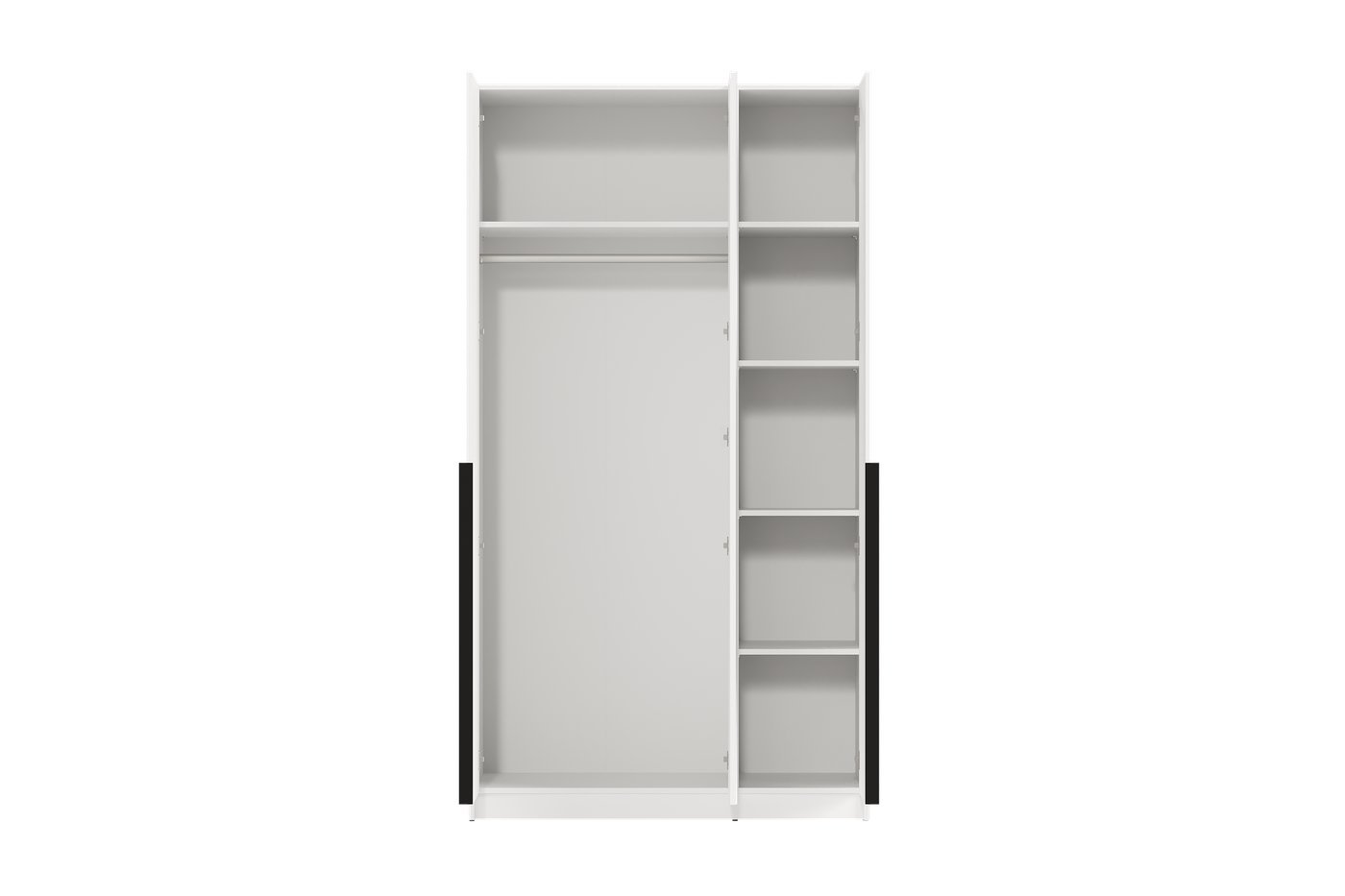 Шкаф распашной Black Red White SZF2D1L (белый/белый)