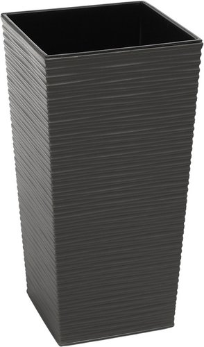 Кашпо Lamela Finezja Chiseled Effect LA591-50 (графит металлик)