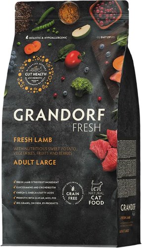 Сухой корм для кошек Grandorf Adult Large Breeds Fresh Lamb&Sweet Potato (2кг)