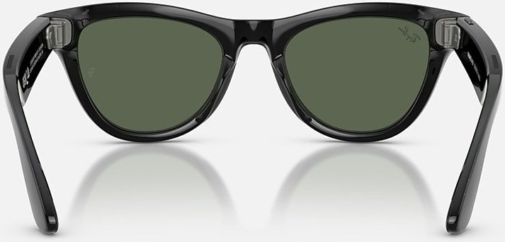 Умные очки Ray-Ban Skyler Gen 2 RW4014 (глянцевый черный/прозрачный/зеленый)