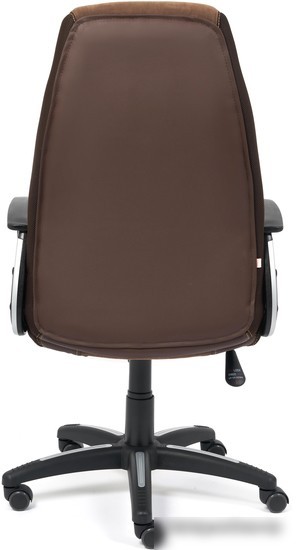 Кресло TetChair Inter (искусственная кожа, флок, ткань, коричневый)