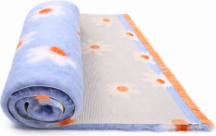 Коврик (подстилка) Profleece Ромашки PF099705 (голубой/белый/оранжевый)