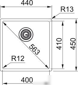 Кухонная мойка Franke BXX 210-40 127.0677.488 (стальной)