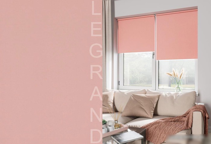 Рулонные шторы Legrand Блэкаут 38x175 (коралл)