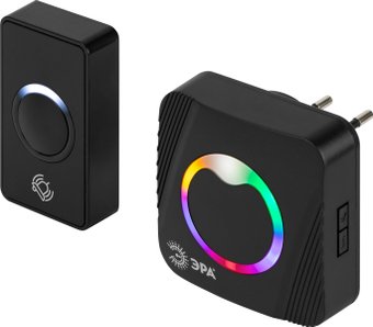 Беспроводной дверной звонок ЭРА Polycolor C101 (черный)