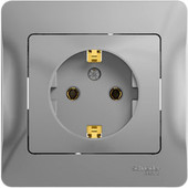 Розетка Schneider Electric Glossa GSL000342 (алюминий)