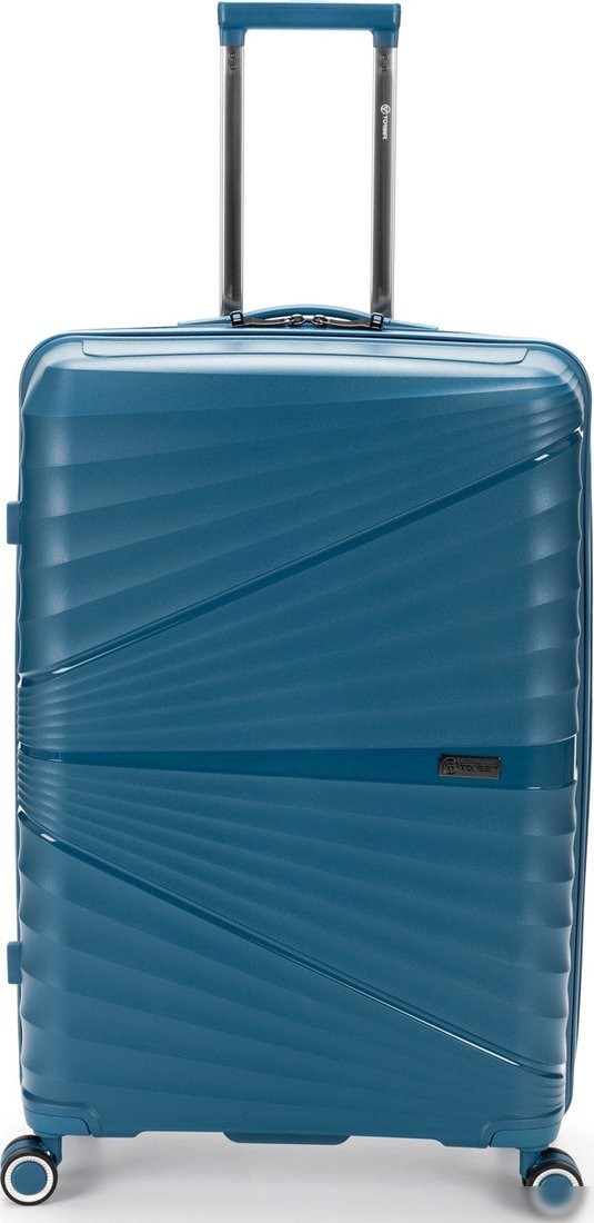 Чемодан-спиннер Torber Nevo T2207L (синий)