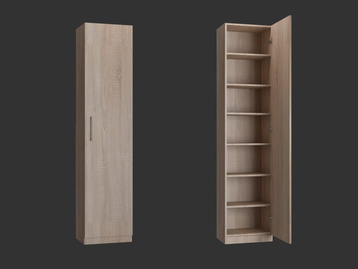 Шкаф-пенал Макс Стайл Falcon Fidji Egger 240x50x50 8C5050 (дуб бардолино натуральный Н1145 ST10)