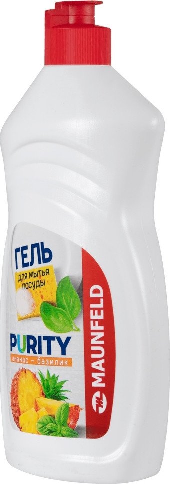Средство для мытья посуды MAUNFELD Purity Ананас и базилик MDL450PF 450 мл