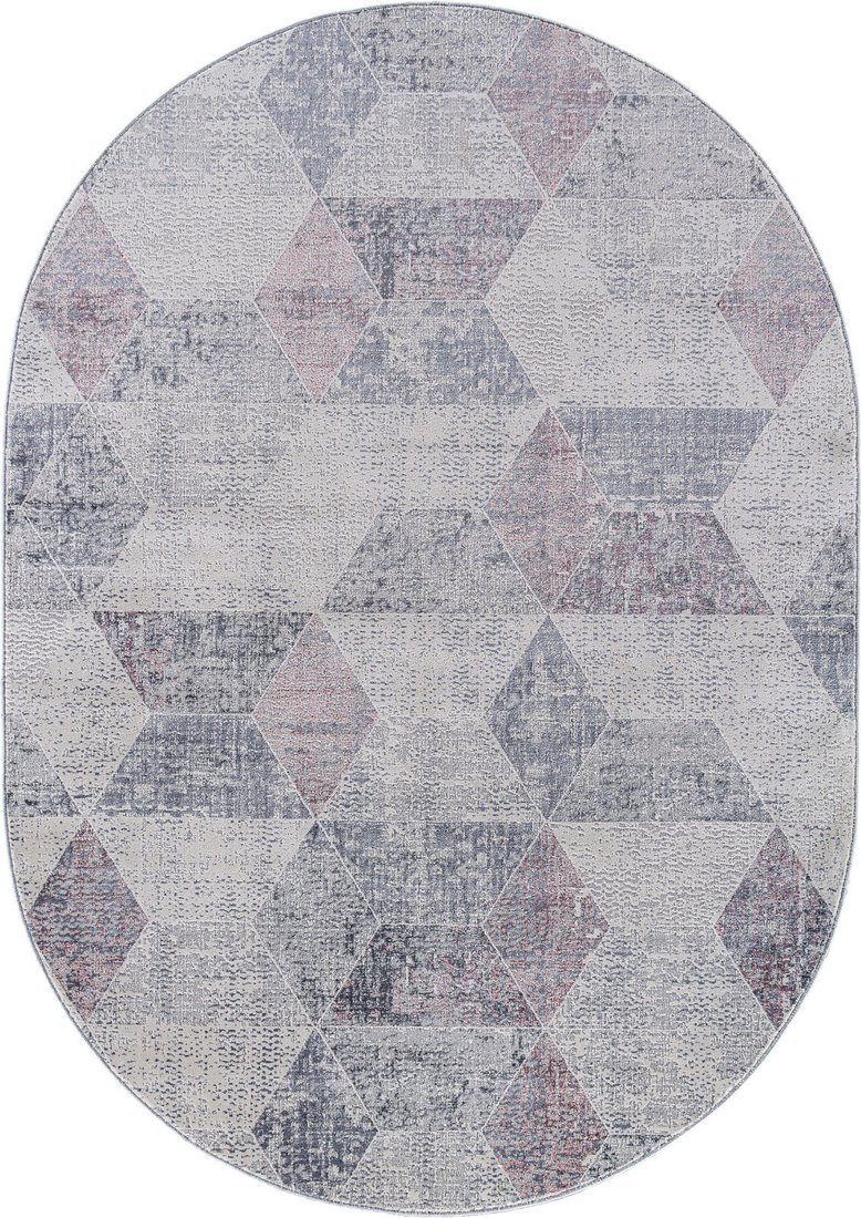 Ковер для жилой комнаты Merinos Zumma F257-OVAL-PINK (2.8x3.8)