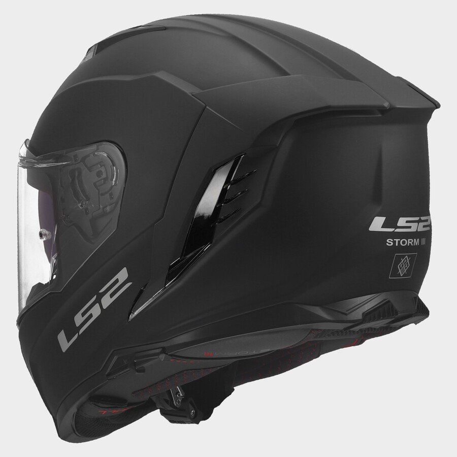 Мотошлем LS2 FF818 Storm III Solid (3XL, черный матовый)