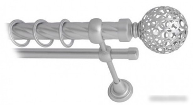 Наконечник для карниза Lm Decor YF095 Ажур 25мм (сатин)