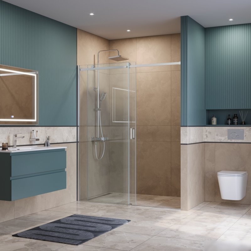 Душевая дверь BelBagno SOFT_CLOSE-2-BF-1-150-C-Cr