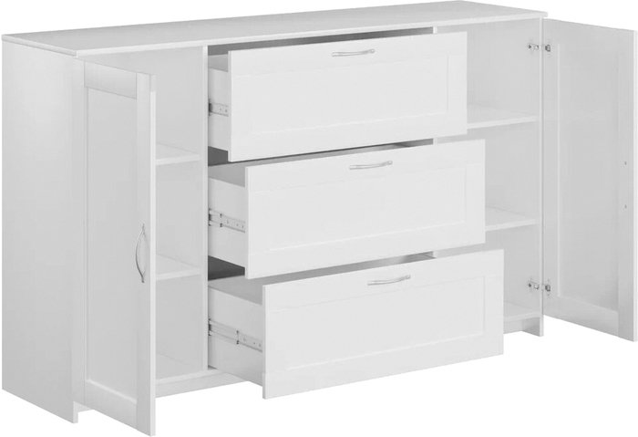 Комод Mio Tesoro Сириус 2 двери и 3 ящика 156x95 2.02.03.290.1 (белый)