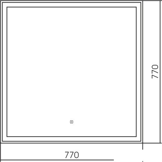 Silver Mirrors Зеркало Рига ТХ 77x77 LED-00002895