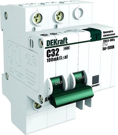 Дифференциальный автомат Schneider Electric DEKraft 15159DEK