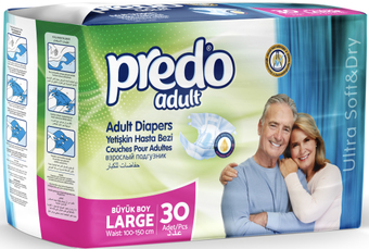Подгузники для взрослых Predo abult L 100-150 см AD-134/large (30 шт)