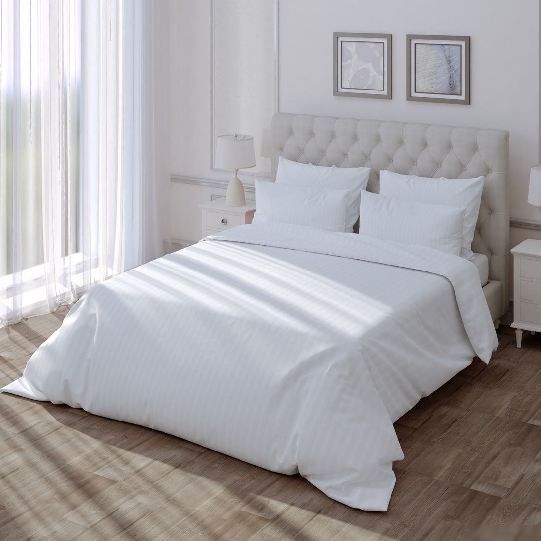 Постельное белье Verossa Stripe 1.5сп 929775 (70x70, Royal)