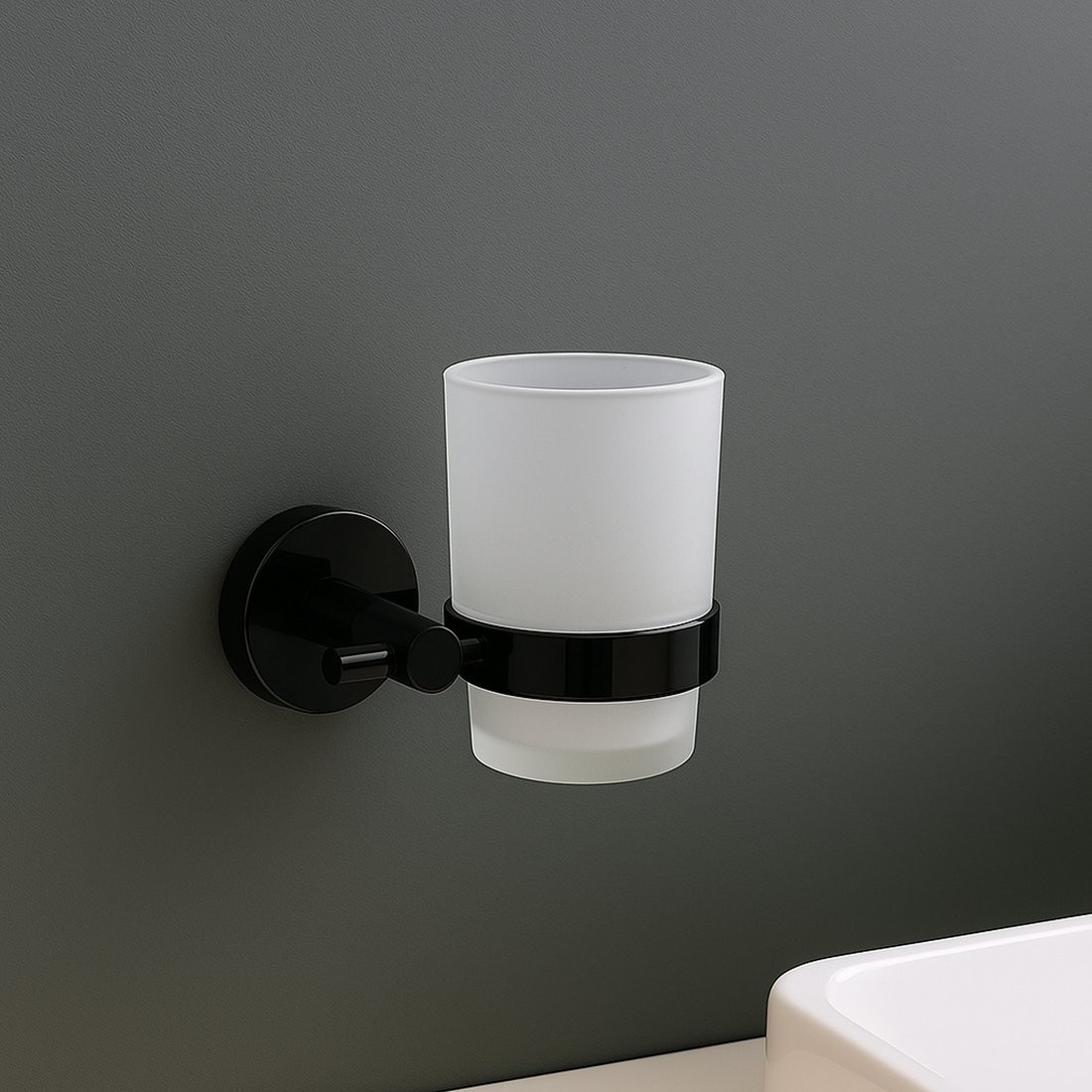 Стакан для зубной щетки и пасты Lauter 21SH72062 (Matt Black)