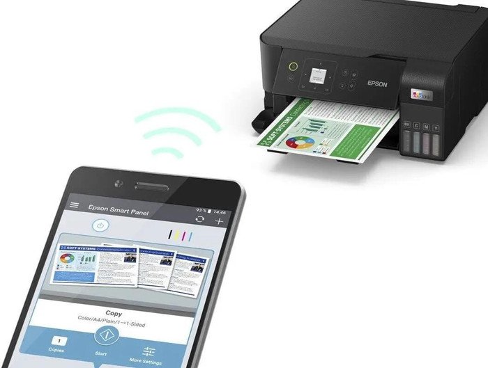 МФУ Epson EcoTank L3560 (ресурс стартовых контейнеров 6600/5900, контейнер 103)