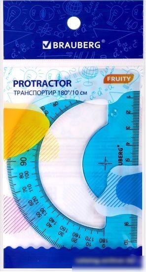 Транспортир BRAUBERG Fruity 210768