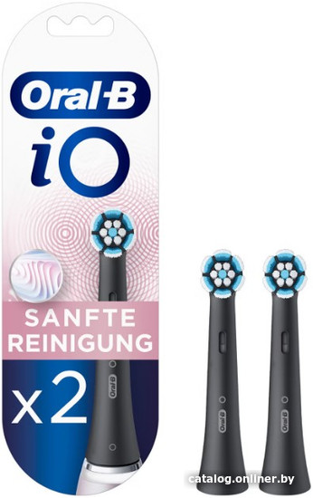 Сменная насадка Oral-B iO Sanfte Reinigung (2 шт, черный)