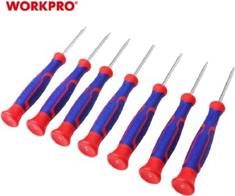 Набор отверток прецизионных Workpro WP200510 (7 предметов)
