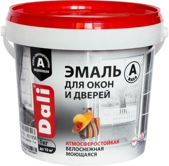 Эмаль Dali Для окон и дверей 3 кг (белый, база А)