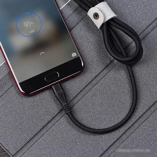Кабель Hoco U53 4A Flash USB Type-A - MicroUSB (1.2 м, черный)