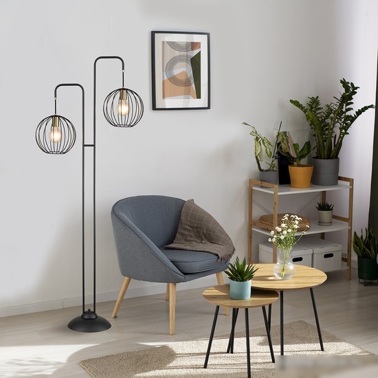 Торшер Escada 10176/2 E27*60W Black/Brass