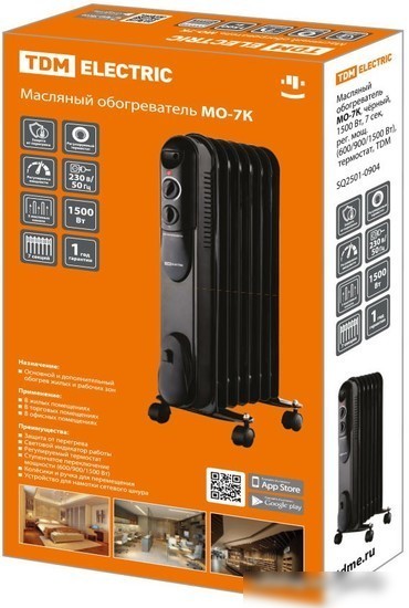 Масляный радиатор TDM Electric MO-7K SQ2501-0904