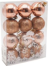 Елочная игрушка MonAmi Новогодний Микс GOLD23-6145 (12 шт)