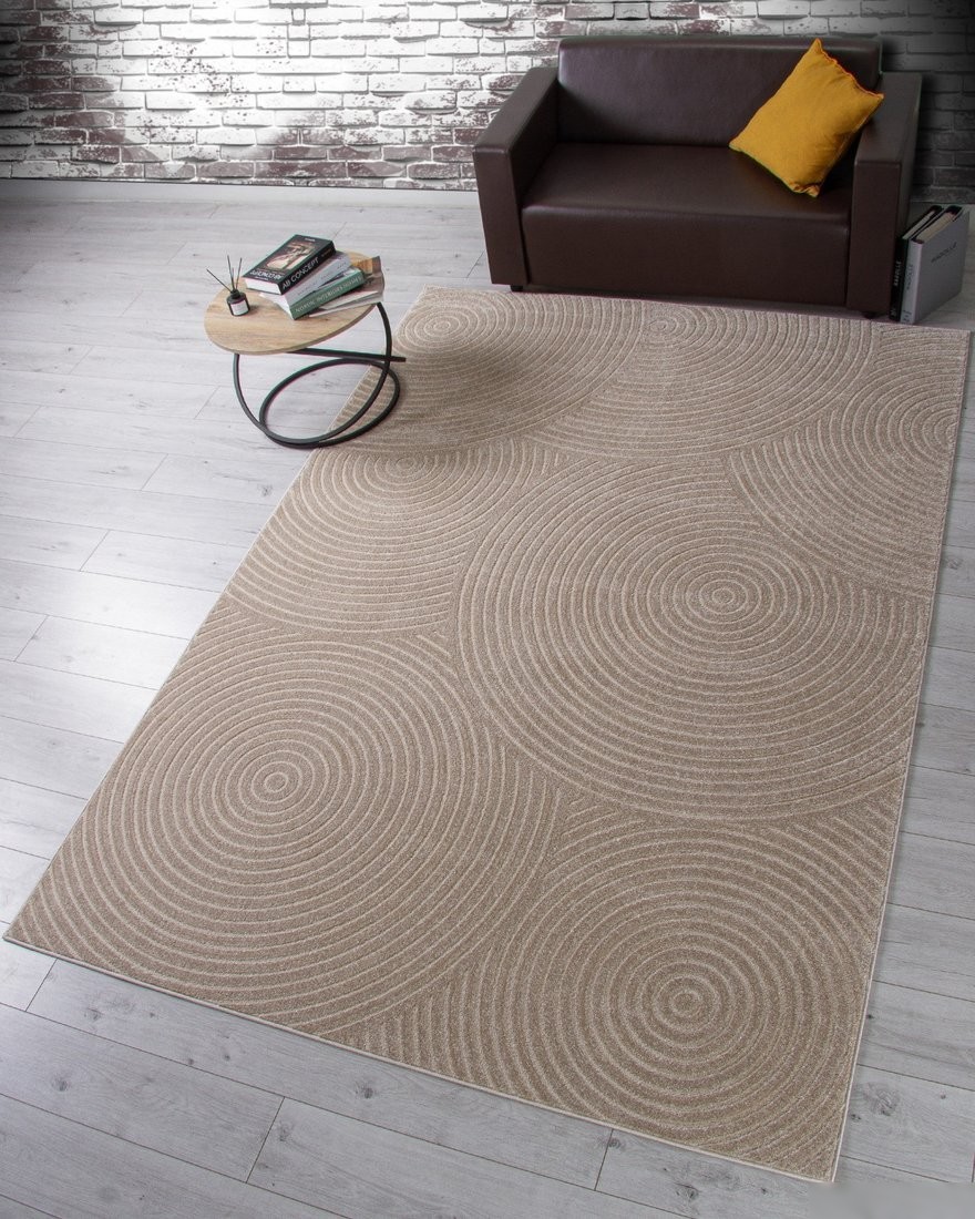 Ковер для жилой комнаты Merinos Dios F410-STAN-LIGHT BEIGE (1x2)