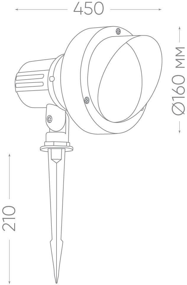 Садовый светильник Feron SP2706 32133