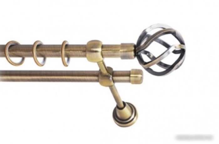 Наконечник для карниза Lm Decor YF097 Булава 25мм (антик)