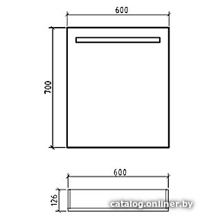 BelBagno Шкаф с зеркалом SPC-1A-DL-BL-600