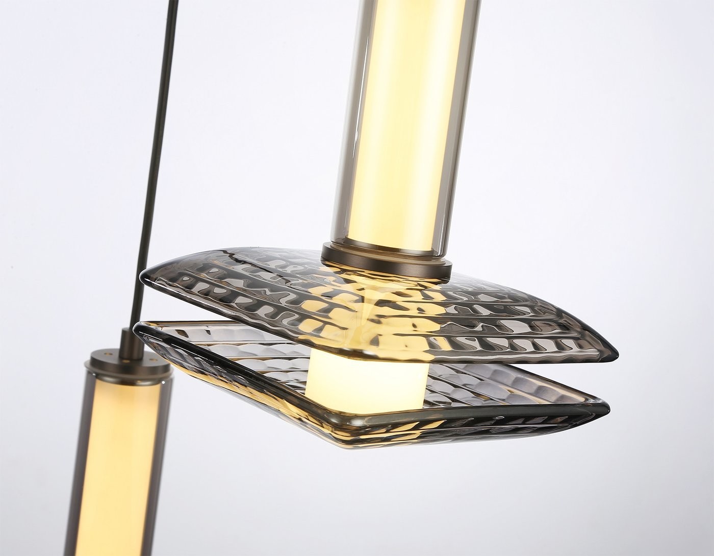 Люстра средней высоты Ambrella light LH31012/3 GR/SM (серый/дымчатый)