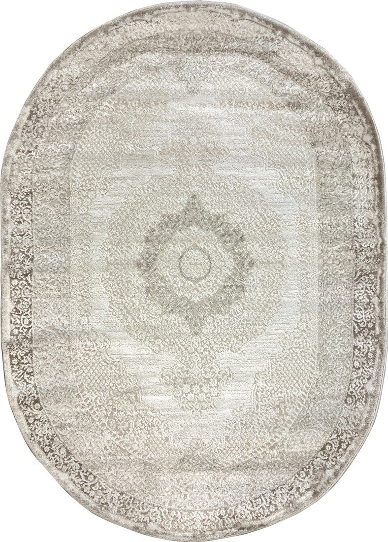 Ковер для жилой комнаты Safyun Eva LZ140-CREAM-BEIGE-OVAL (0.8x1.5)