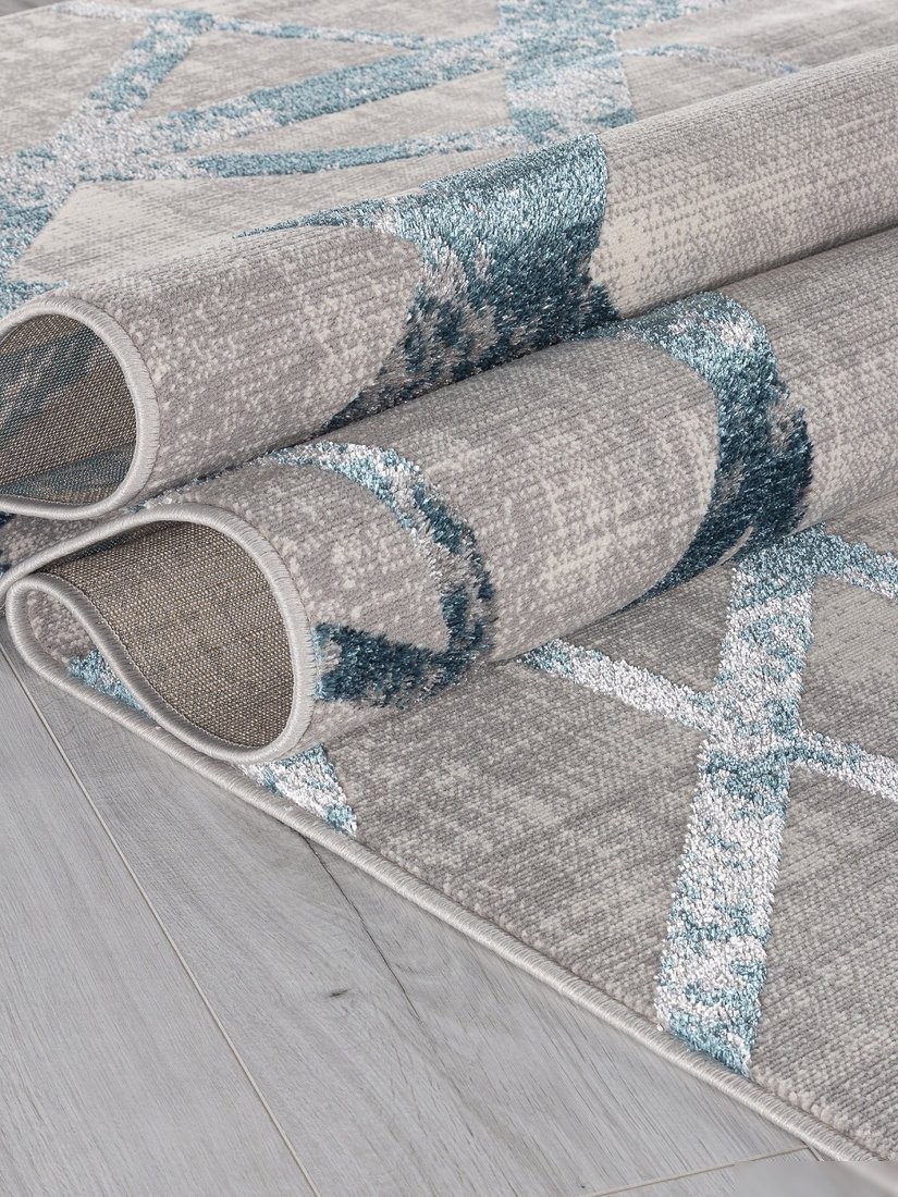 Ковер для жилой комнаты Merinos Liman F478-STAN-GRAY-BLUE (2.8x3.8)